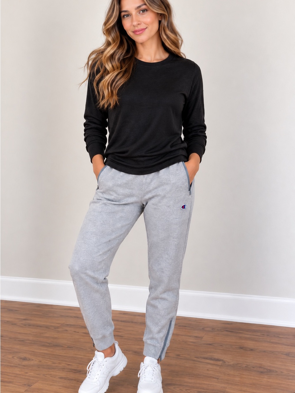 NWT Champion Light Gray Women's Jogger Sweatpants